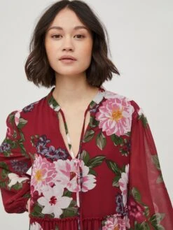 Vila Robes Fluides Robe-chemise Ura Femme Rouge 15 Vila Robes Fluides Robe-chemise Ura Femme Rouge -Joli Mode Soldes Magasin 990594220efb9cddac21f03313e4a286