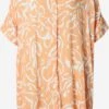 Monki Robes Fluides Robe-chemise Femme Abricot