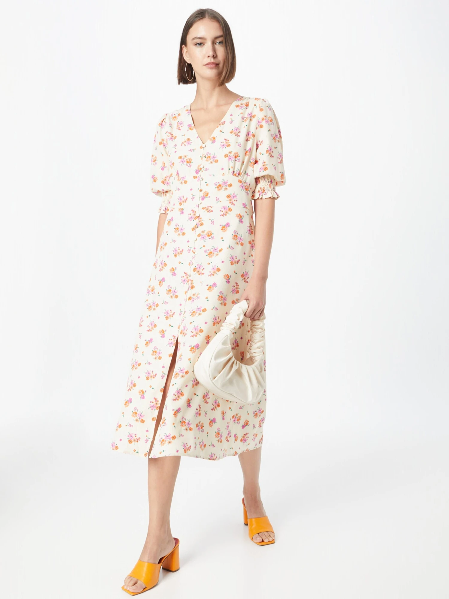 Neo Noir Robes Fluides Robe-chemise Valley Femme Crème 7 Neo Noir Robes Fluides Robe-chemise Valley Femme Crème – Image 5