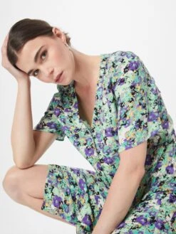 Monki Robes Fluides Robe-chemise Femme Jade -Joli Mode Soldes Magasin a0a09fc50270a79562ac804ed51a6c3c