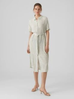 Vero Moda Robes Fluides Robe-chemise Menny Femme Kaki 10 Vero Moda Robes Fluides Robe-chemise Menny Femme Kaki -Joli Mode Soldes Magasin a325b170b25389139644d01312ae88f7