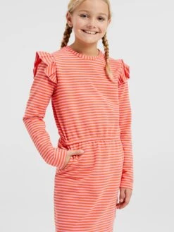WE FASHION Robes Robe Enfants Orange / Rose Clair -Joli Mode Soldes Magasin a450692473c6f5785cb8934cee62abbf
