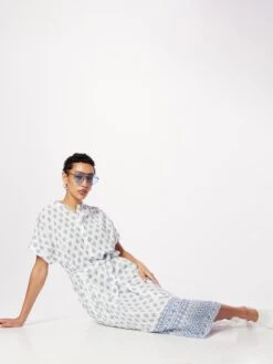 Vila Robes Fluides Robe-chemise Hymna Femme Blanc -Joli Mode Soldes Magasin a77dbf7456d020e07ac50b7826bab800