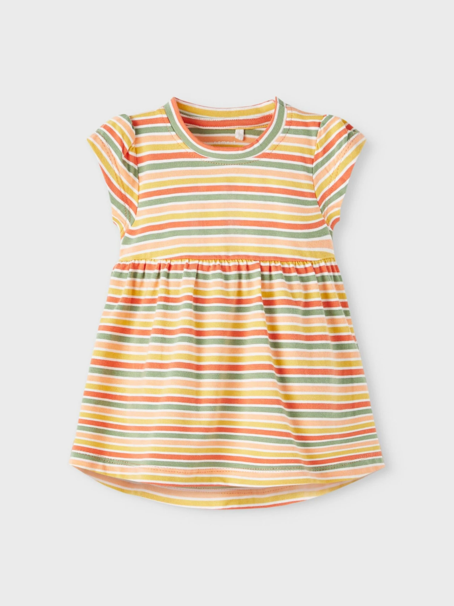 NAME IT Robes Et Jupes Robe FAHRA Enfants Corail / Pêche / Blanc 6 NAME IT Robes Et Jupes Robe FAHRA Enfants Corail / Pêche / Blanc – Image 4