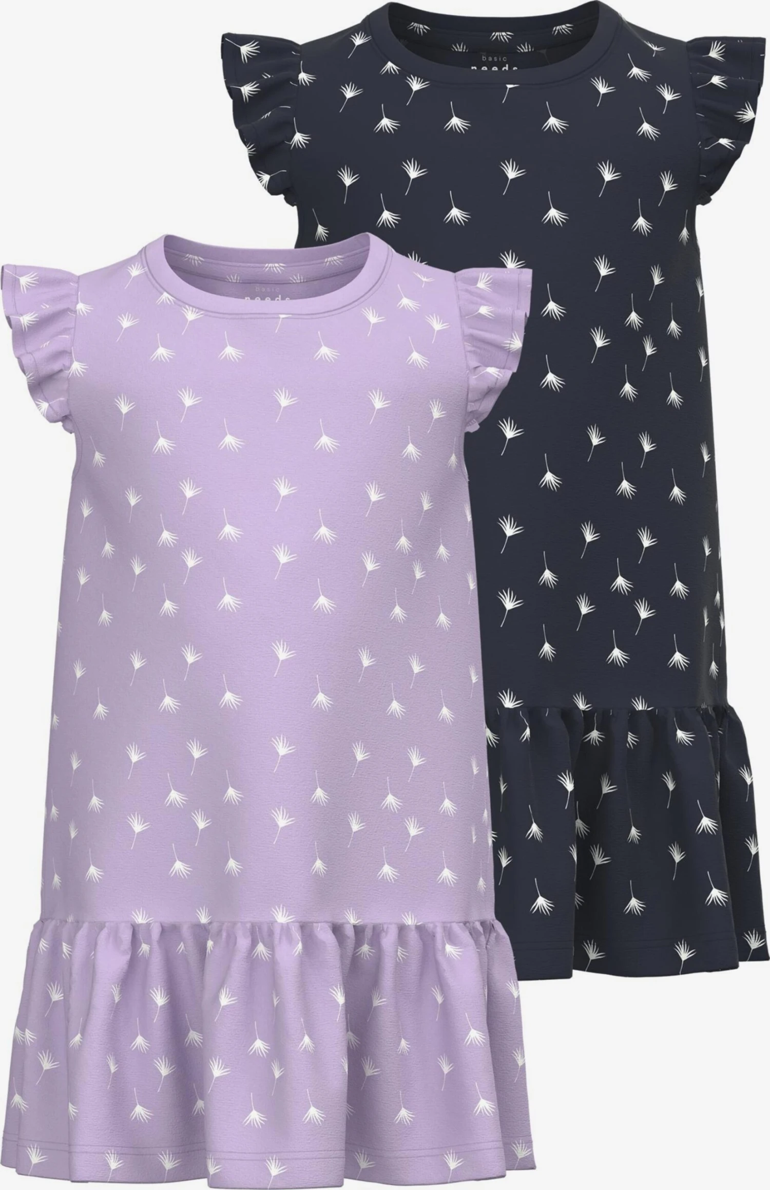 NAME IT Robes Robe VIDA Enfants Lilas / Noir 3 NAME IT Robes Robe VIDA Enfants Lilas / Noir