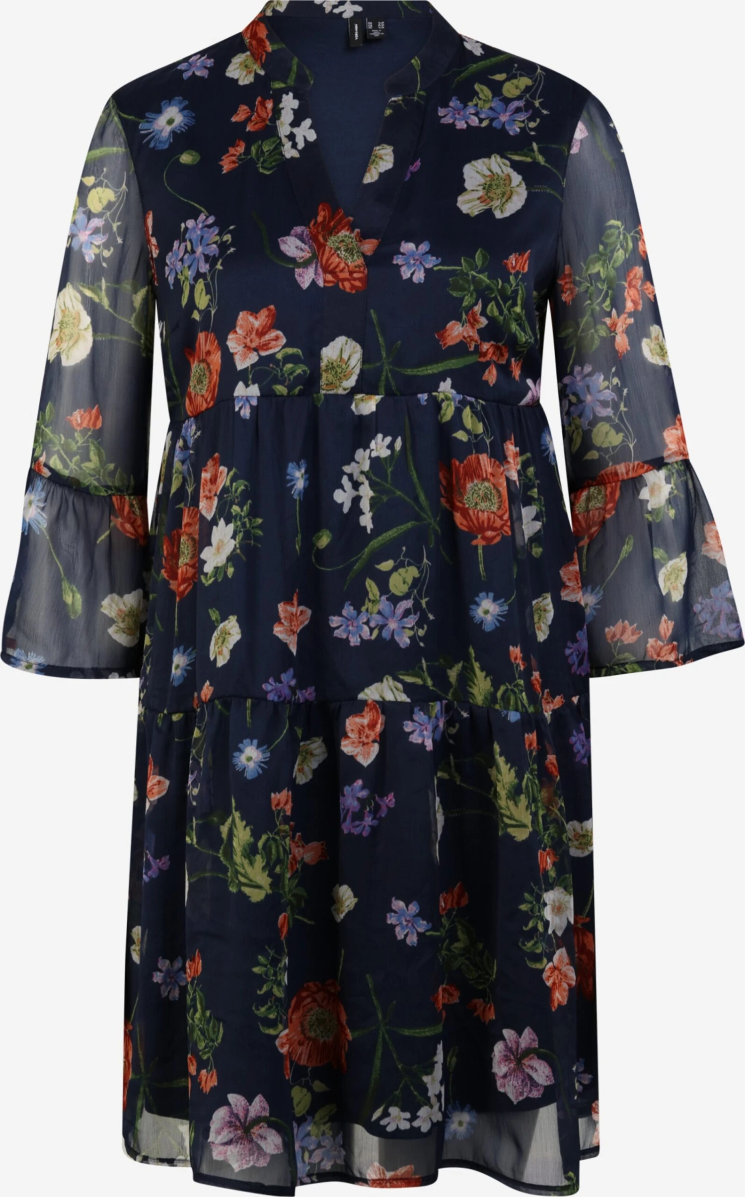 Vero Moda Petite Robes Fluides Robe-chemise KAYA Femme Bleu Marine 3 Vero Moda Petite Robes Fluides Robe-chemise KAYA Femme Bleu Marine