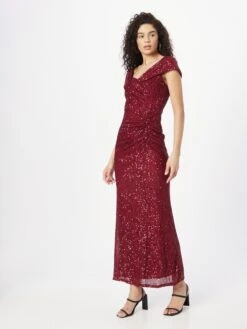 Robes De Soirée Robe De Soirée Femme Rouge Rubis -Joli Mode Soldes Magasin ac7df52016ef01078073d1bc219425ec