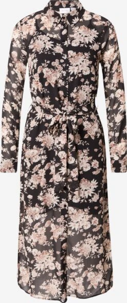 Vila Robes Fluides Robe-chemise VINDI Femme Noir