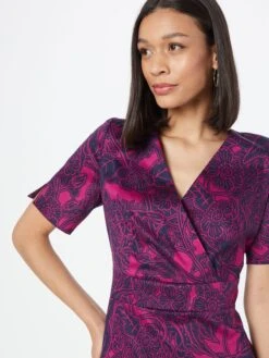 Comma Robes Fourreaux Robe Fourreau Femme Violet -Joli Mode Soldes Magasin ad558464cf1a430a9d73b8c49ba16e3e