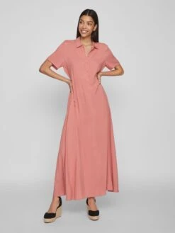 Vila Robes Fluides Robe-chemise Femme Rouge 11 Vila Robes Fluides Robe-chemise Femme Rouge -Joli Mode Soldes Magasin adceb4e9b1db74b2d907a1a6cce6e985