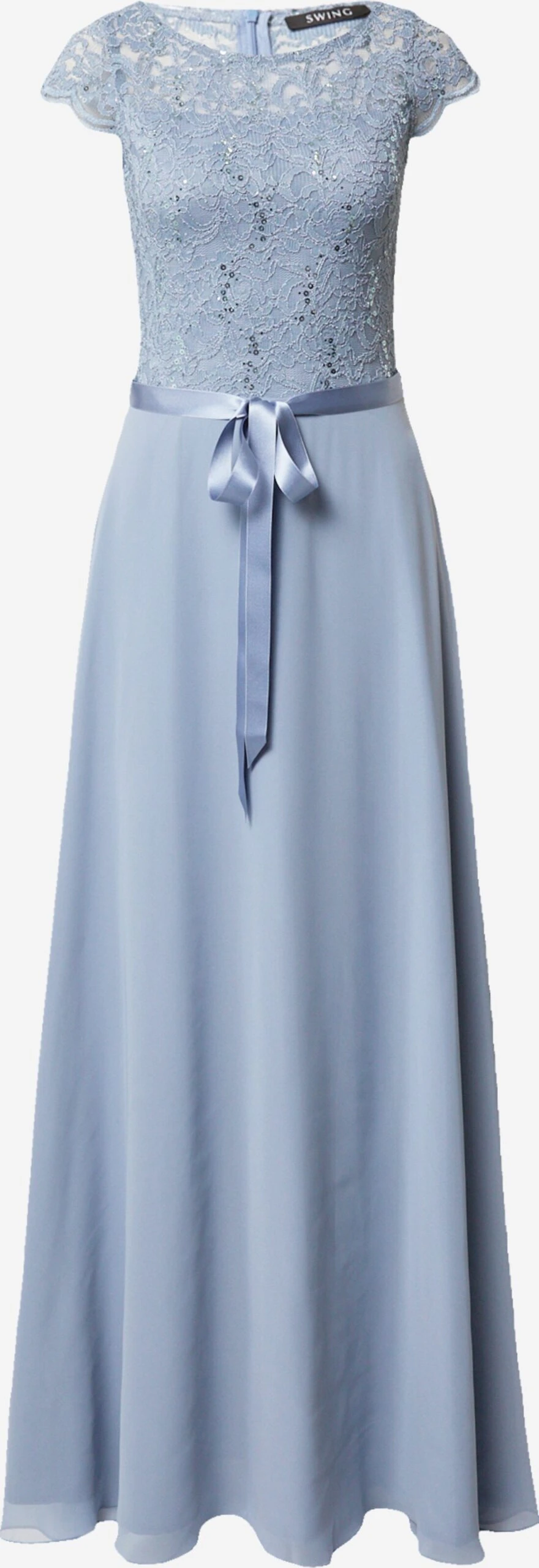 SWING Robes De Soirée Robe De Soirée Femme Bleu-gris 3 SWING Robes De Soirée Robe De Soirée Femme Bleu-gris
