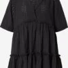 Stella Nova Robes Fluides Robe-chemise Ingeborg Femme Noir