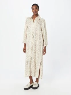 InWear Robes Fluides Robe-chemise Dwyn Femme Beige / Beige Foncé 9 InWear Robes Fluides Robe-chemise Dwyn Femme Beige / Beige Foncé -Joli Mode Soldes Magasin b2bedfd3bca9ce6c5cf88edd42093b70