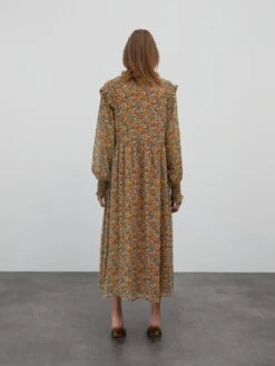 EDITED Robes Fluides Robe-chemise Mascha Femme Orange -Joli Mode Soldes Magasin b820f2e1e121ccc2cec45272142dc214