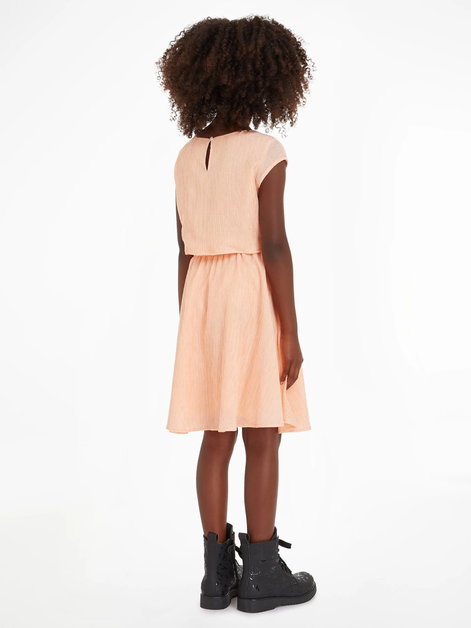 Calvin Klein Jeans Robes Robe Enfants Pêche 5 Calvin Klein Jeans Robes Robe Enfants Pêche – Image 3