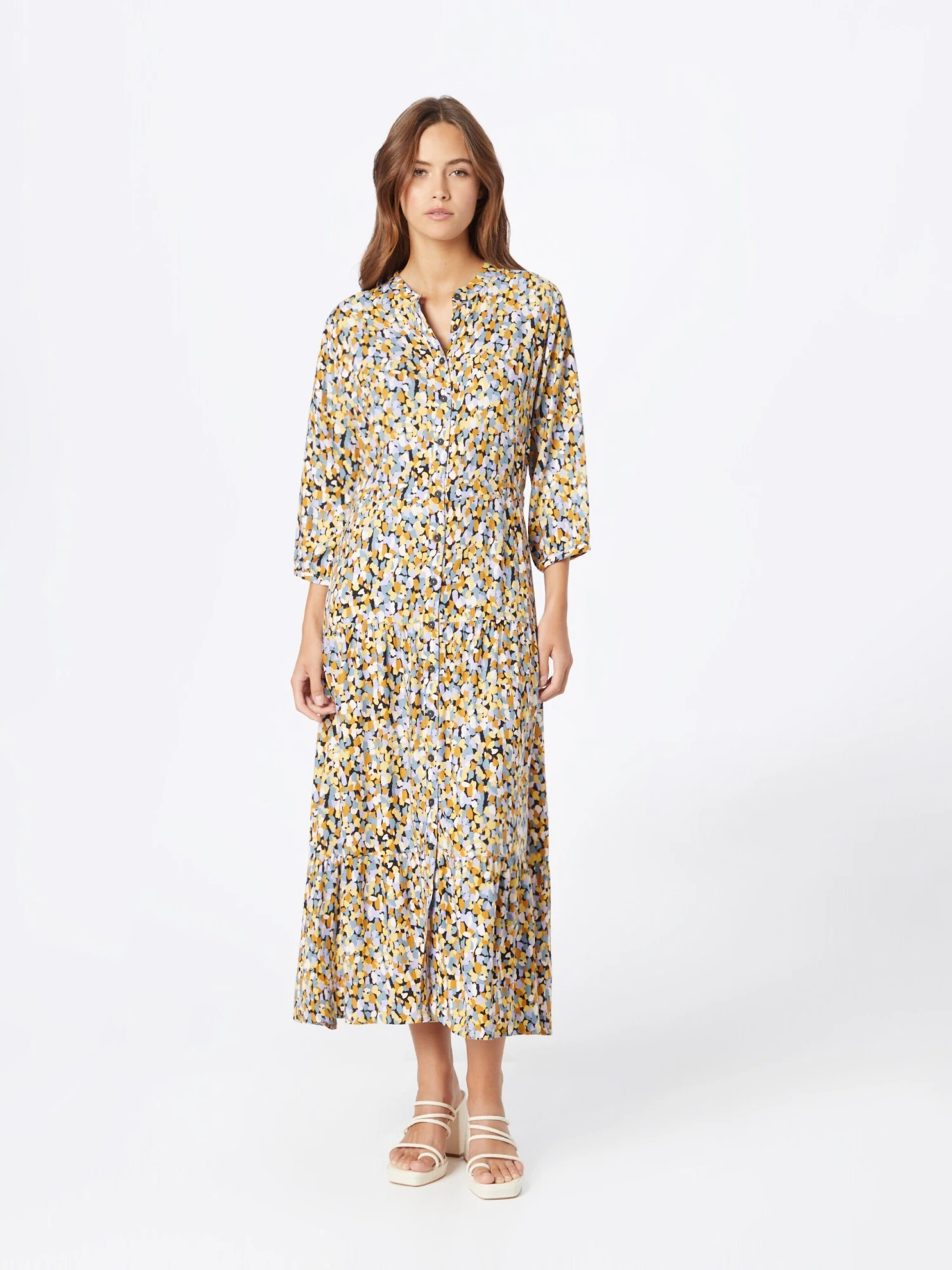 Robes Fluides Robe-chemise BALENDINE Femme Mélange De Couleurs 5 Robes Fluides Robe-chemise BALENDINE Femme Mélange De Couleurs – Image 3