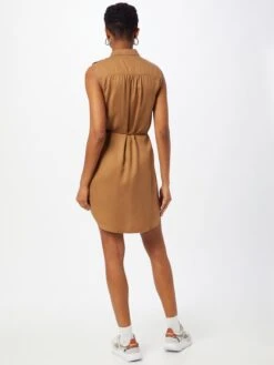 ONLY Robes Fluides Robe-chemise Onlarizona Femme Marron -Joli Mode Soldes Magasin c0a04db87b9be192e77fed876791ab66