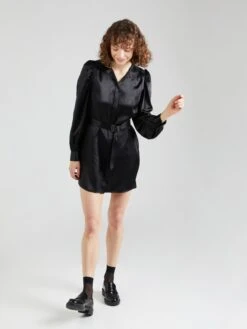 FRAME Robes Fluides Robe-chemise GILLIAN Femme Noir 9 FRAME Robes Fluides Robe-chemise GILLIAN Femme Noir -Joli Mode Soldes Magasin c1c70cc8cc8abba71e55e30e684fe037