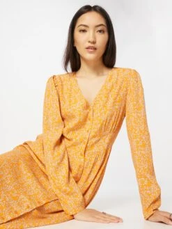 Modström Robes Fluides Robe-chemise Corinna Femme Orange -Joli Mode Soldes Magasin c264bd5fa0837fe46bf849ebfb0ecae9