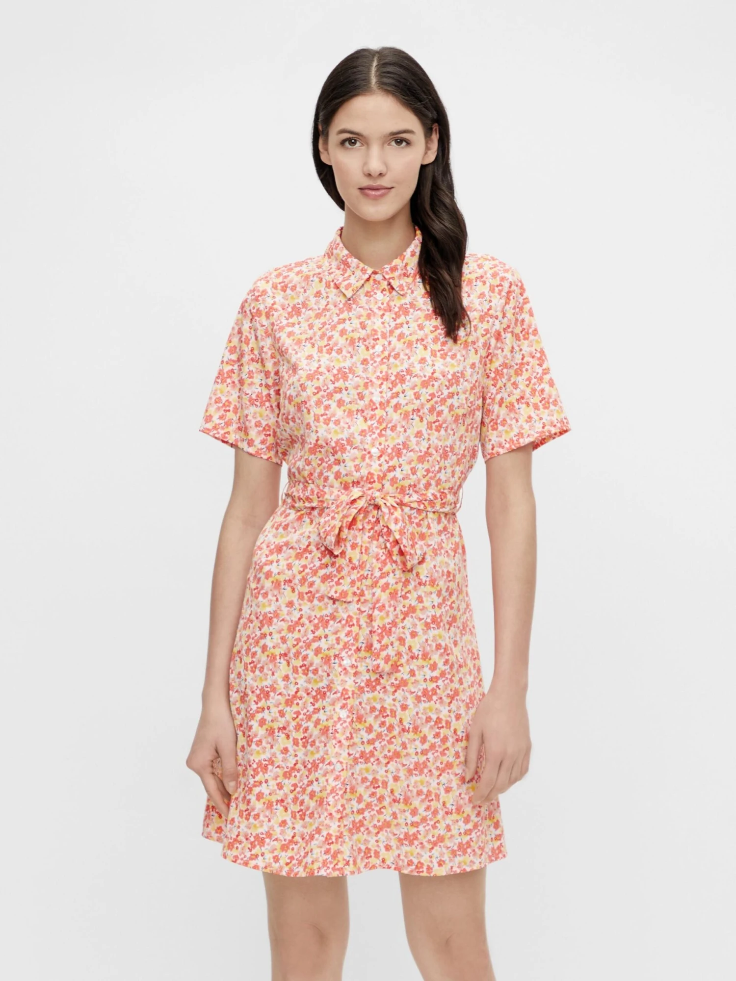 Pieces Robes Fluides Robe-chemise Rosia Femme Blanc 4 Pieces Robes Fluides Robe-chemise Rosia Femme Blanc – Image 2