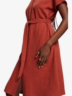 ESPRIT Robes Fluides Robe-chemise Femme Homard -Joli Mode Soldes Magasin ce4268d478ae3f88d5626ad27eef0934