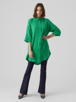 Vero Moda Robes Fluides Robe-chemise Natali Femme Vert 10 Vero Moda Robes Fluides Robe-chemise Natali Femme Vert -Joli Mode Soldes Magasin ce679100c6630e97c76c50e5a34d539e