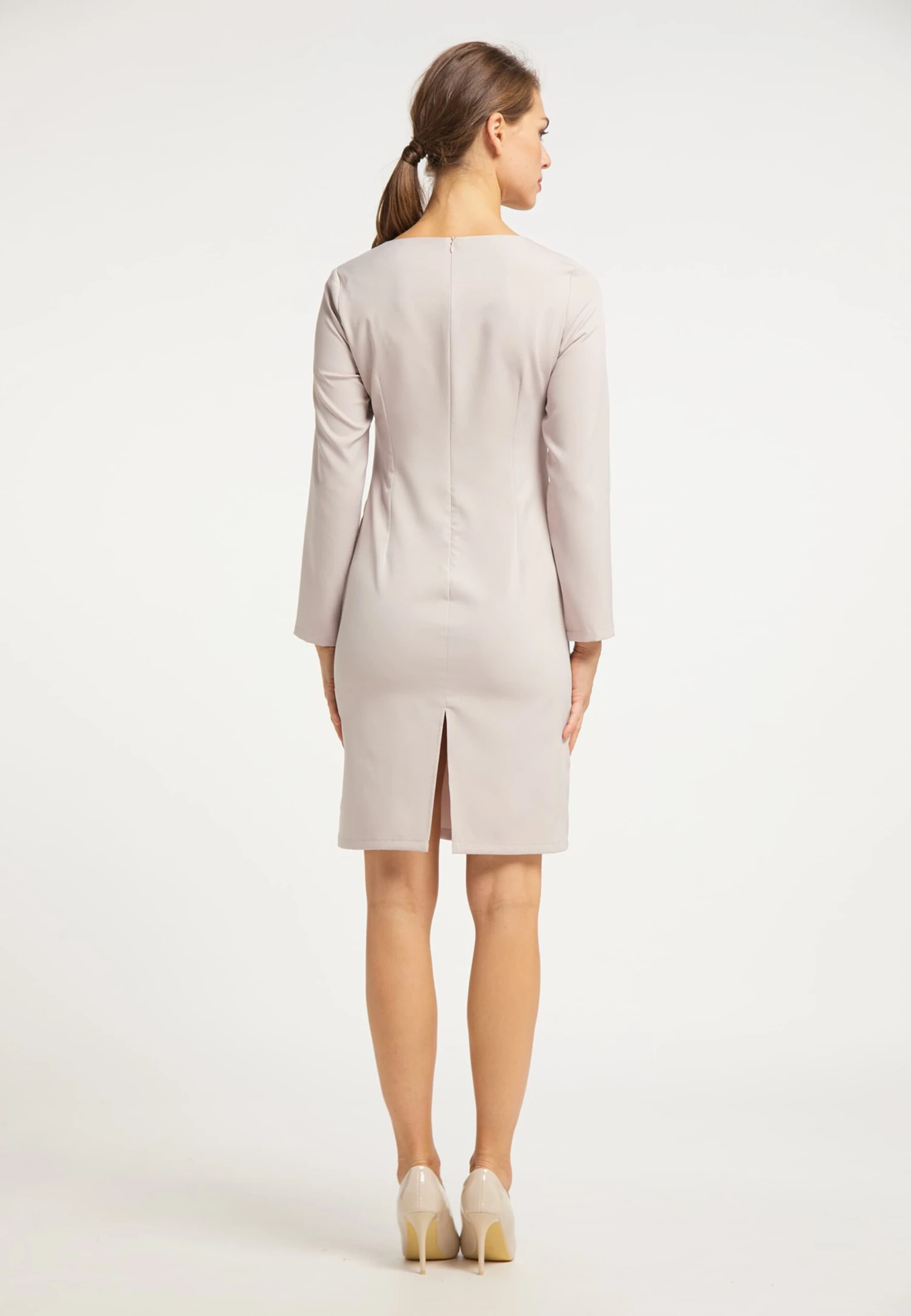 Robes Fourreaux Robe Fourreau Femme Gris Clair 5 Robes Fourreaux Robe Fourreau Femme Gris Clair – Image 3