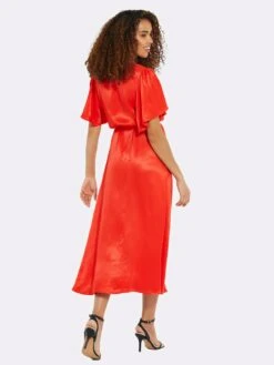 Threadbare Robes Fluides Robe-chemise Salad Femme Rouge Orangé -Joli Mode Soldes Magasin ce9ea5ca9b074b484a2bf69814cccff4
