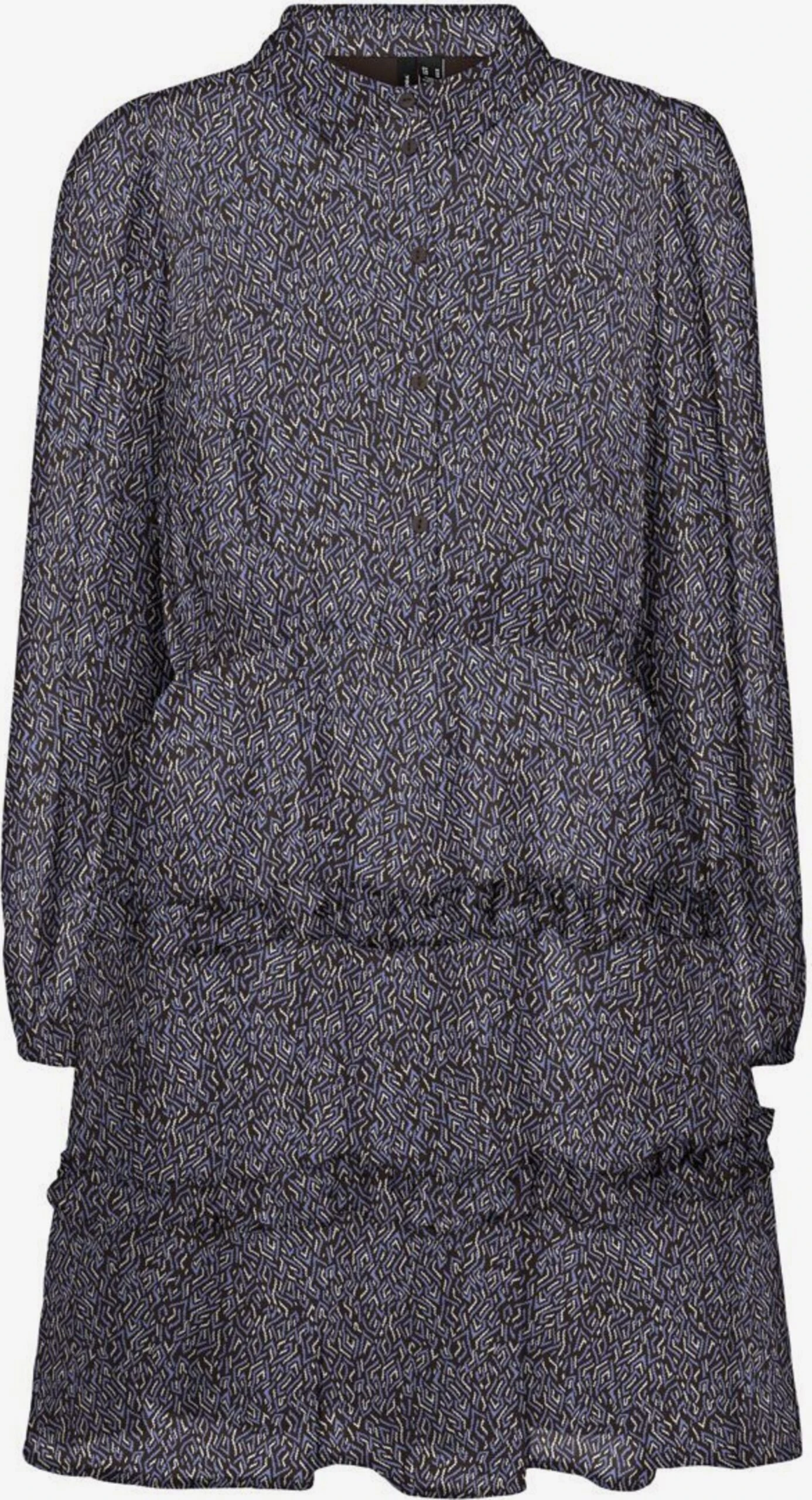 Vero Moda Robes Fluides Robe-chemise Femme Marron 3 Vero Moda Robes Fluides Robe-chemise Femme Marron