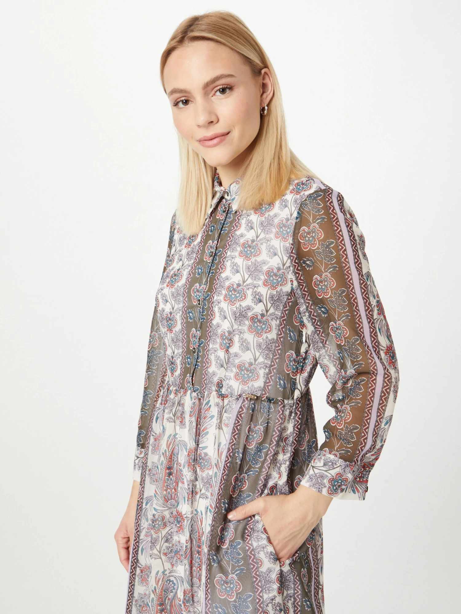 CINQUE Robes Fluides Robe-chemise DAVI Femme Mélange De Couleurs 4 CINQUE Robes Fluides Robe-chemise DAVI Femme Mélange De Couleurs – Image 2