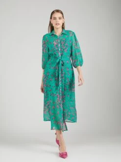 Robes Fluides Robe-chemise MALIKA Femme Vert -Joli Mode Soldes Magasin d01247a2c78e6d95f7d6f89ba26df362