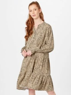 MOSS COPENHAGEN Robes Fluides Robe-chemise Petina Femme Noisette / Brun Foncé -Joli Mode Soldes Magasin d053ce2881814f4069adbb823595b6a3