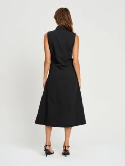 Robes Fluides Robe-chemise SOMALI Femme Noir -Joli Mode Soldes Magasin d0a08727b60c10435a63271e54a81e1b