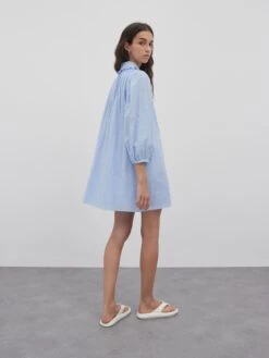 EDITED Robes Fluides Robe-chemise Debbie Femme Bleu Clair -Joli Mode Soldes Magasin d384d846293d14f1a2932a3bec4acf3d