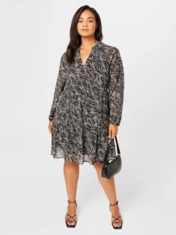 Robes Fluides Robe-chemise MILA GIA Femme Noir -Joli Mode Soldes Magasin d753801f0986d6f04e2109f646c22a63