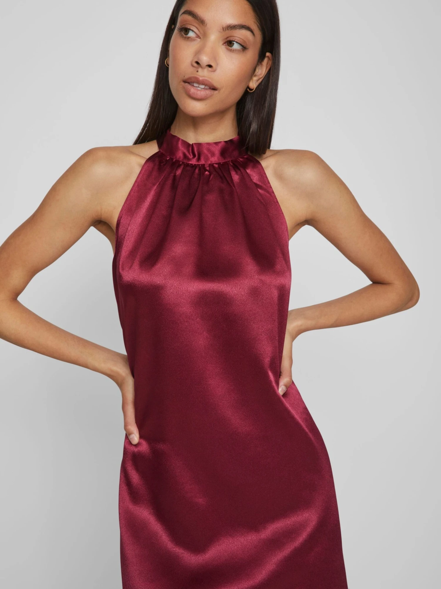 Vila Robes De Soirée Robe De Soirée Sittas Femme Lie De Vin 8 Vila Robes De Soirée Robe De Soirée Sittas Femme Lie De Vin – Image 6