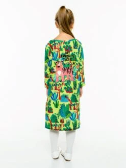 Mr GUGU & MISS GO Robes Robe Cartoon Tiger Enfants Vert -Joli Mode Soldes Magasin d95a74acb786345de24f49d596613461