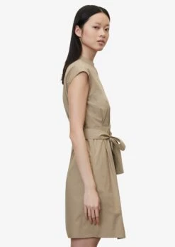 Marc O'Polo Robes Fluides Robe-chemise Femme Noisette -Joli Mode Soldes Magasin daca1164dc5db087720f3033c518d63d