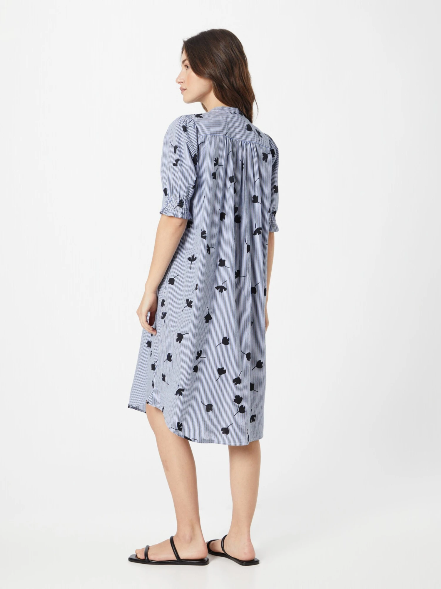 Masai Robes Fluides Robe-chemise Nomi Femme Bleu Fumé 6 Masai Robes Fluides Robe-chemise Nomi Femme Bleu Fumé – Image 4