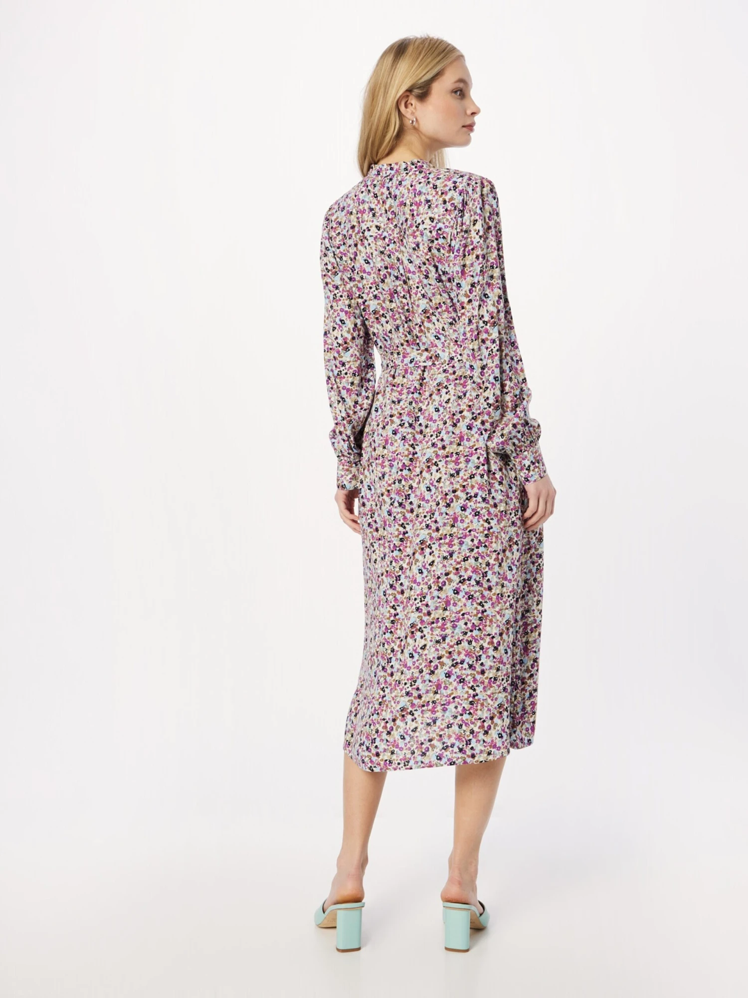 B.young Robes Fluides Robe-chemise Josa Femme Violet Foncé 6 B.young Robes Fluides Robe-chemise Josa Femme Violet Foncé – Image 4