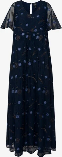 Ulla Popken Robes De Soirée Robe De Soirée Femme Bleu Nuit / Bleu Clair