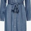 ONLY Robes Fluides Robe-chemise BEA Femme Bleu -Joli Mode Soldes Magasin e3b62902973d4c2b99177e5fb6be6510