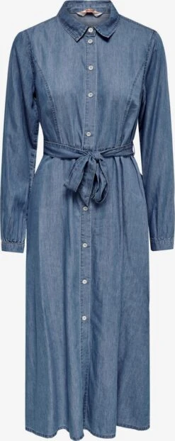 ONLY Robes Fluides Robe-chemise BEA Femme Bleu