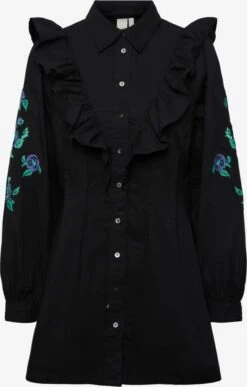 Y.A.S Robes Fluides Robe-chemise Kniri Femme Noir