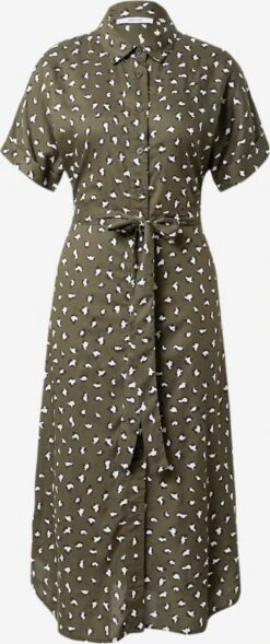 About You Robes Fluides Robe-chemise Marianne Femme Vert Foncé