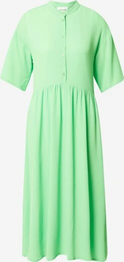 Monki Robes Fluides Robe-chemise Femme Vert Clair
