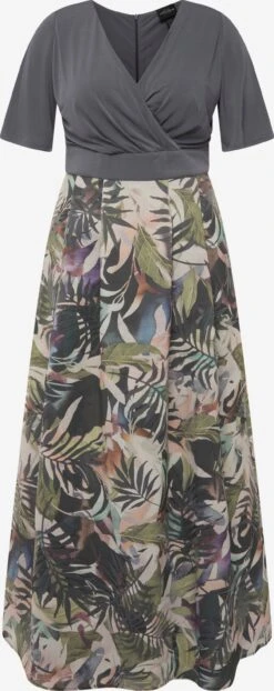 Ulla Popken Robes De Soirée Robe De Soirée Femme Gris Foncé