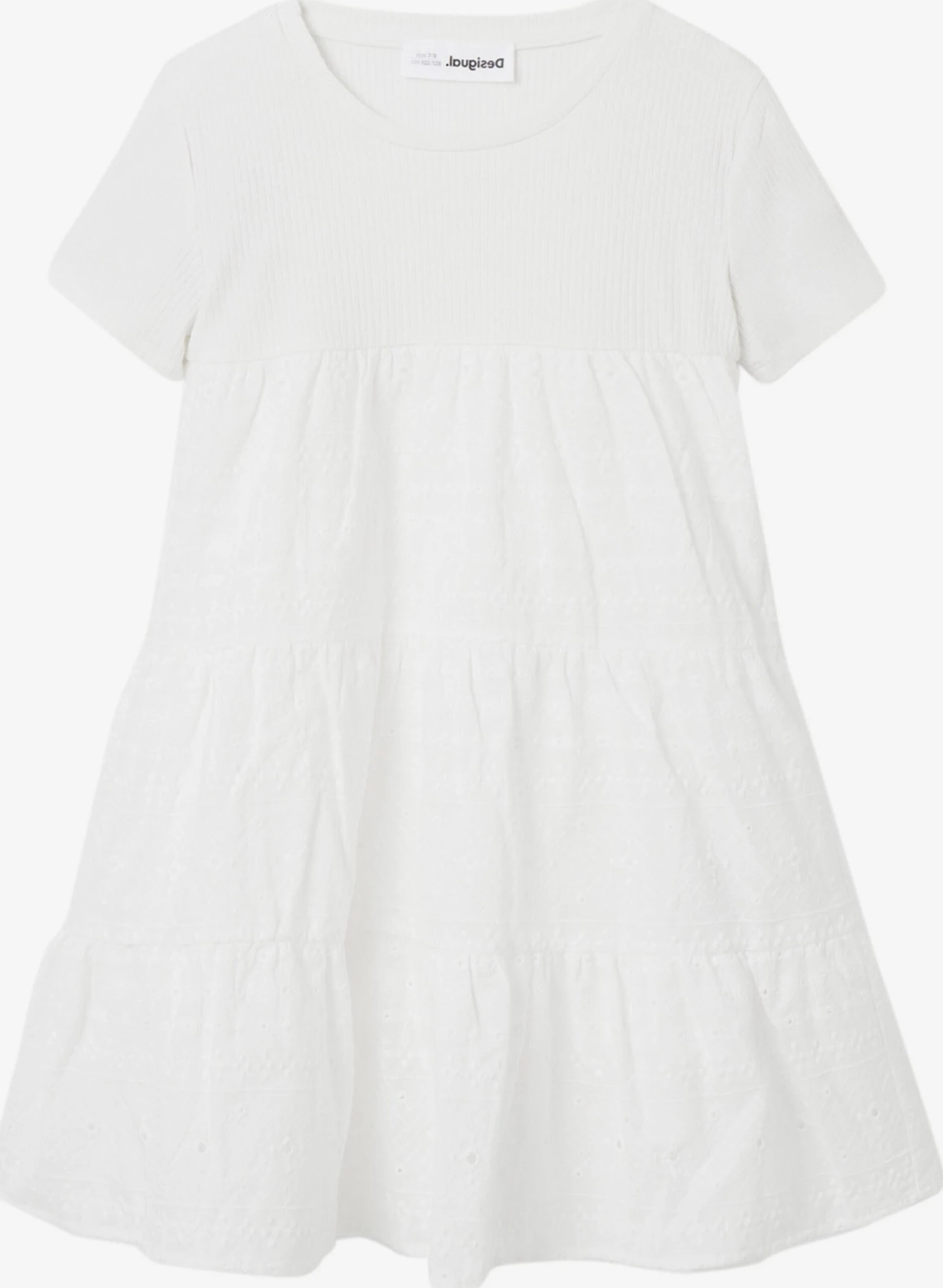 Desigual Robes Robe Fresia Enfants Blanc 3 Desigual Robes Robe Fresia Enfants Blanc