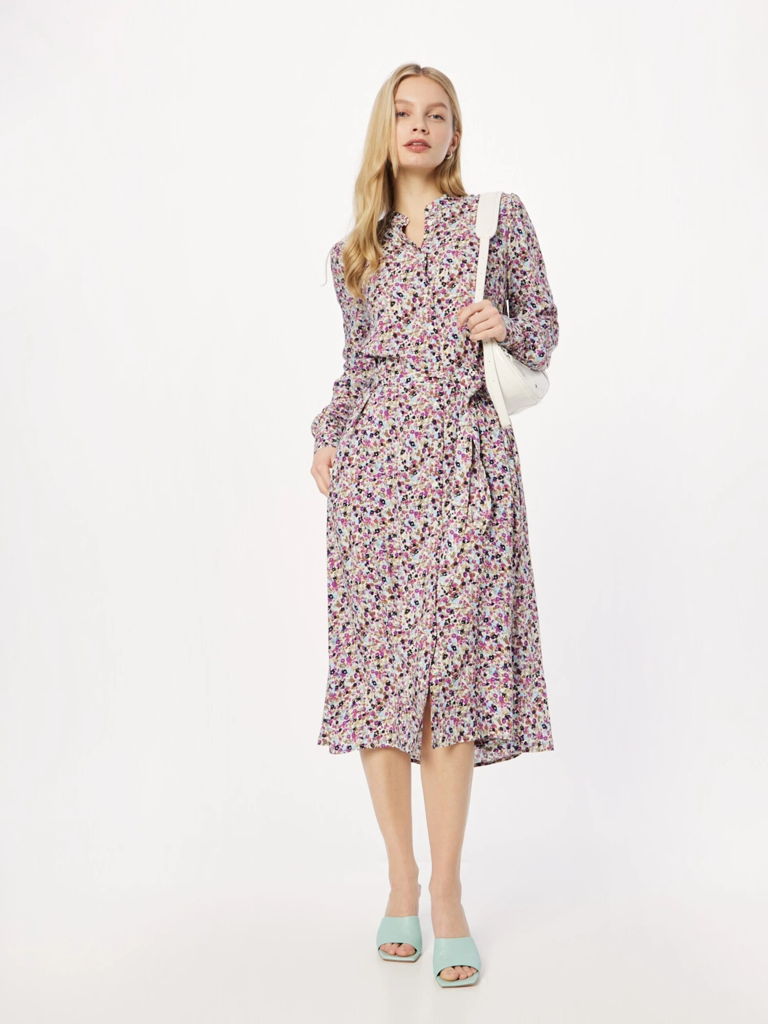 B.young Robes Fluides Robe-chemise Josa Femme Violet Foncé 7 B.young Robes Fluides Robe-chemise Josa Femme Violet Foncé – Image 5