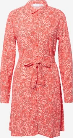 Vila Robes Fluides Robe-chemise Paya Femme Rouge